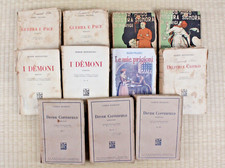 Lotto di libri italiani 1919-1941: Dickens, Hugo, Pellico, Dostoevskij, Tolstoj