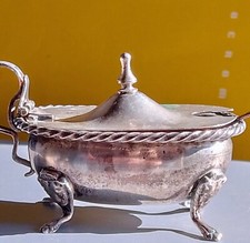 Antica Saliera Salsiera In Argento 800