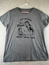 Funny Mom Shirt 2X Crazy Dog T-Shirts Graphic Tee Women’s Humor Casual Gift USA