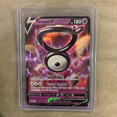 Unown V  Black Star Promo SWSH300 Pokémon TCG Sword & Shield NM/M