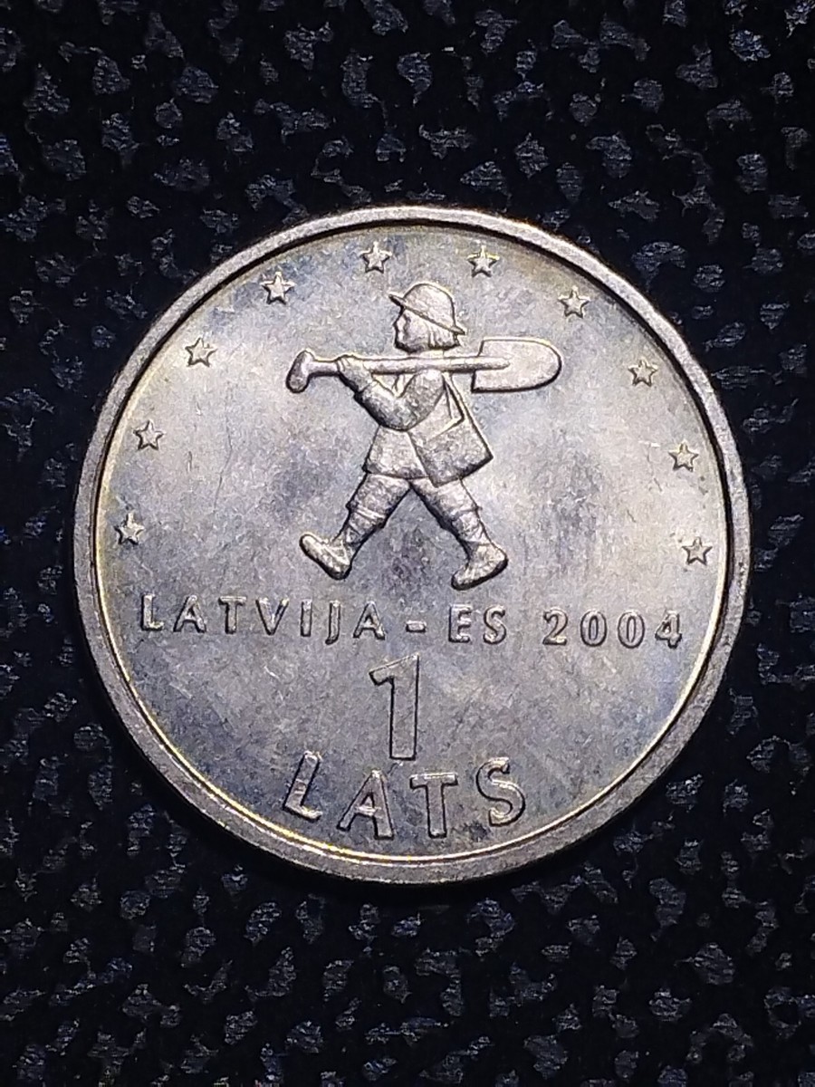 Latvia Spriditis Latvia ES European Union 1 lats coin 2004 | eBay