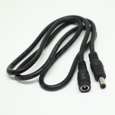 100pcs 3.3FT/1M 18AWG DC Power 5.5x2.1mm Male to Female Extension Adapter Cable