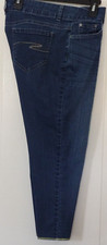 Woman Riders by Lee JEANS PANTS Size 14M Curvy Fit Skinny Mid Rise Dark Blue