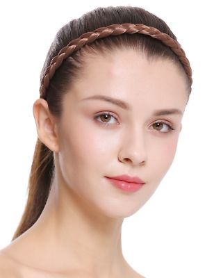 Haarband Haarreif geflochten Tracht traditionell hellbraun braid CXT-008-010