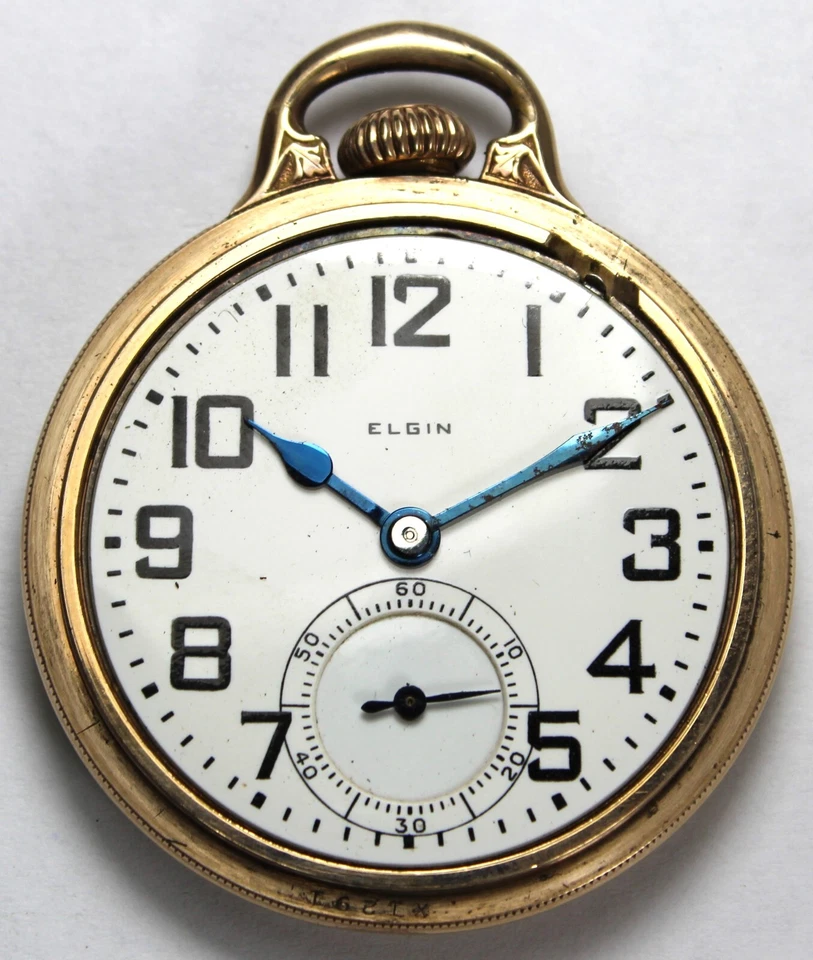 1928 Elgin BW Raymond Grade 478 16s 21j RAILROAD GRADE Pocket Watch Parts/Repair - Image 2 of 4