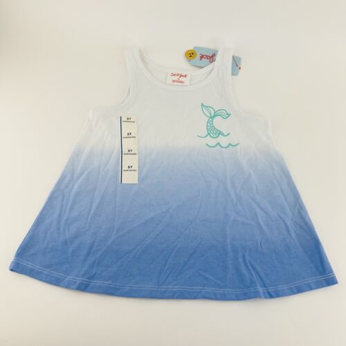 Cat & Jack Toddler Girl Sleeveless Tank Top Blue Dip Dye Size 5T NWT | eBay