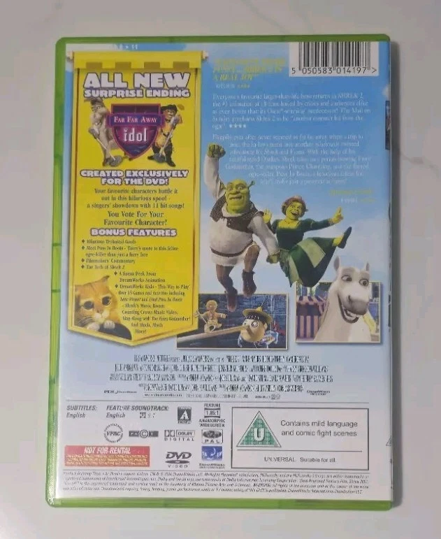 Shrek 2 Eddie Murphy 2004 DVD Top-quality Free UK shipping Disc only - Image 2 of 4