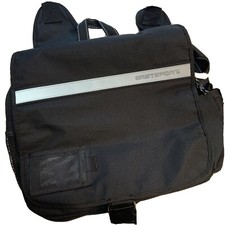 Eastsport EUC Black Book Messenger Crossbody Bag Book Bag Water Pocket