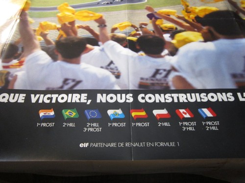 Renault / Williams / Grand Prix France Poster. Original / Vintage. - Picture 6 of 17