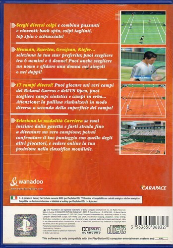 ROLAND GARROS 2002 PS2 (USATO EX NOLEGGIO ) ITA - Picture 2 of 2