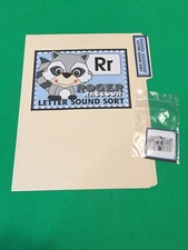 Roger Raccoon - Letter Rr - DIY File Folder game - Printed / Uncut