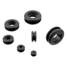 Durchgangstüllen Kabeltüllen Gummitüllen Tüllen Kabeldurchführung PVC schwarz