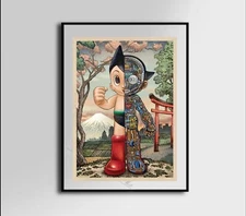 Astro Boy Robot Canvas Poster Wall Art Home Decor