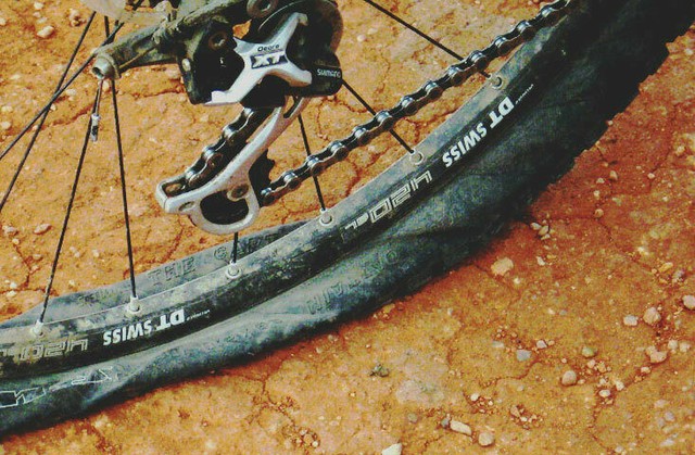 la ruota della bicicletta non si gonfia