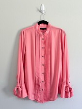 Banana Republic Pink Button Down Blouse Size Small Good Condition