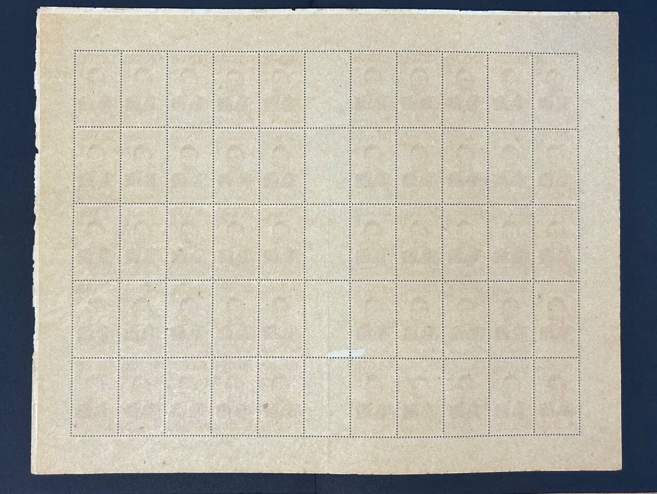 Vietnam 1951 sheet of 50 stamps Mi#67+gutter R MNH CV=700$