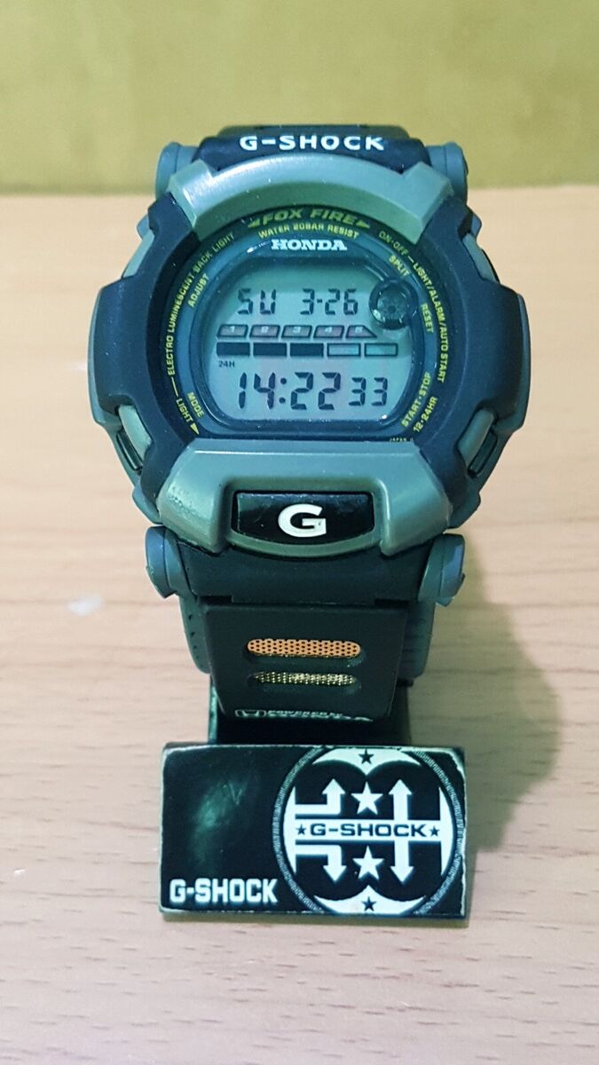 Vintage G-Shock Collectible DW-002 Honda Army Black Gray Vintage G-Shock Collectible DW-002 Honda Army Black Gray