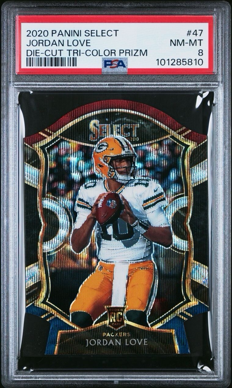 2020 Panini Select - Concourse Tri-Color Prizm Die-Cut #47 Jordan Love (RC)