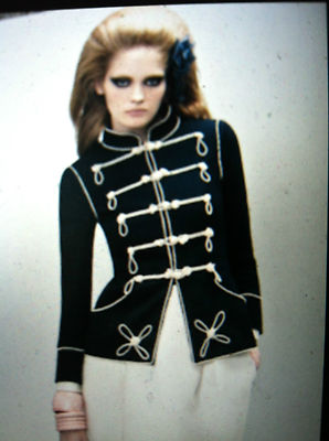 CHANEL VINTAGE 09P TWEED NEW NAVY JACKET PEARL TRIM CUFFS CC