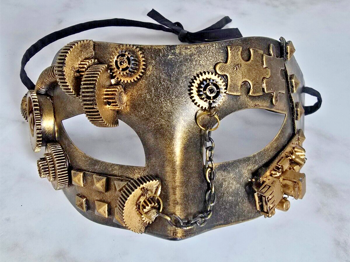Steampunk Eye Mask Unisex Venetian Masquerade Ball Fancy Halloween-image