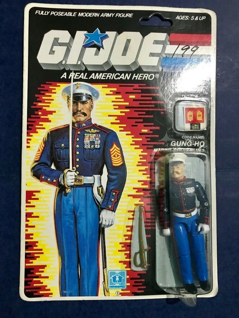 1986 Gi Joe Hasbro Marine Dress Blues Gung Ho Vintage Figure For