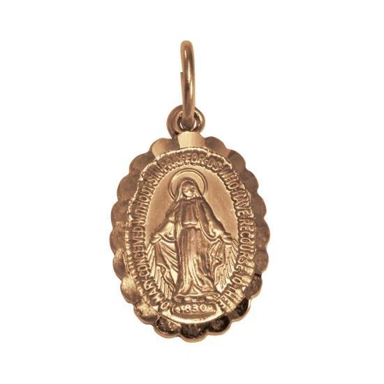 9ct gold miraculous medal sale