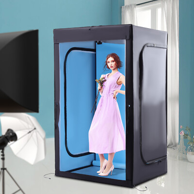 47x39x78'' Professional Photo Box LED Studio Photography Backdrop Photo Light Box
