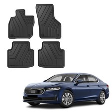 Gummifußmatten Fussmatten Eco Friendly Für Skoda Superb 4 Ab 2023