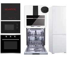 PKM Geräte Backofen+ Induktion +Mikrowelle + Spülmaschine+ Haube+ Kühlschrank