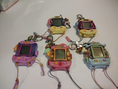 Littlest Pet Shop Virtual Pets  Lot Of 5 AS FOUND PARTS/RESTORE REPAIR