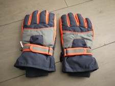 The Children's Place Blue/Orange Winter Gloves THERMOLITE EUC Boy's Size L 8 