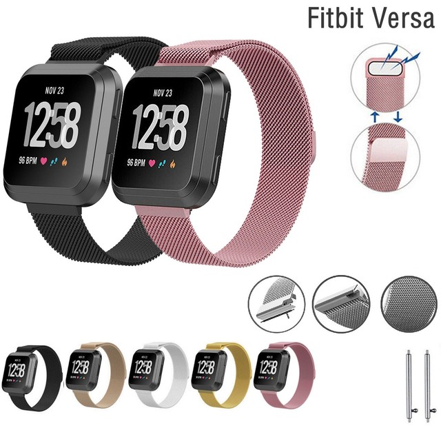 fitbit versa milanese band
