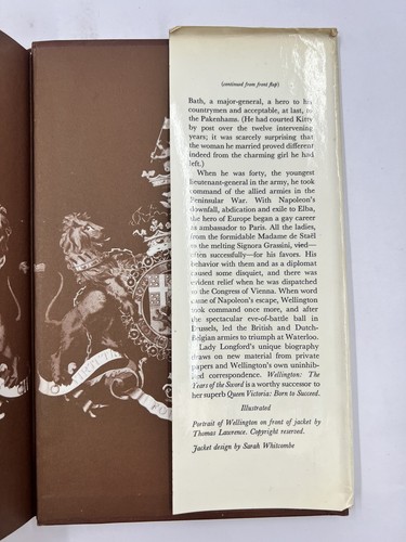 WELLINGTON :“The Years Of The Sword” Elizabeth Langford First Edition 1969 HC/DJ - Bild 12 von 12