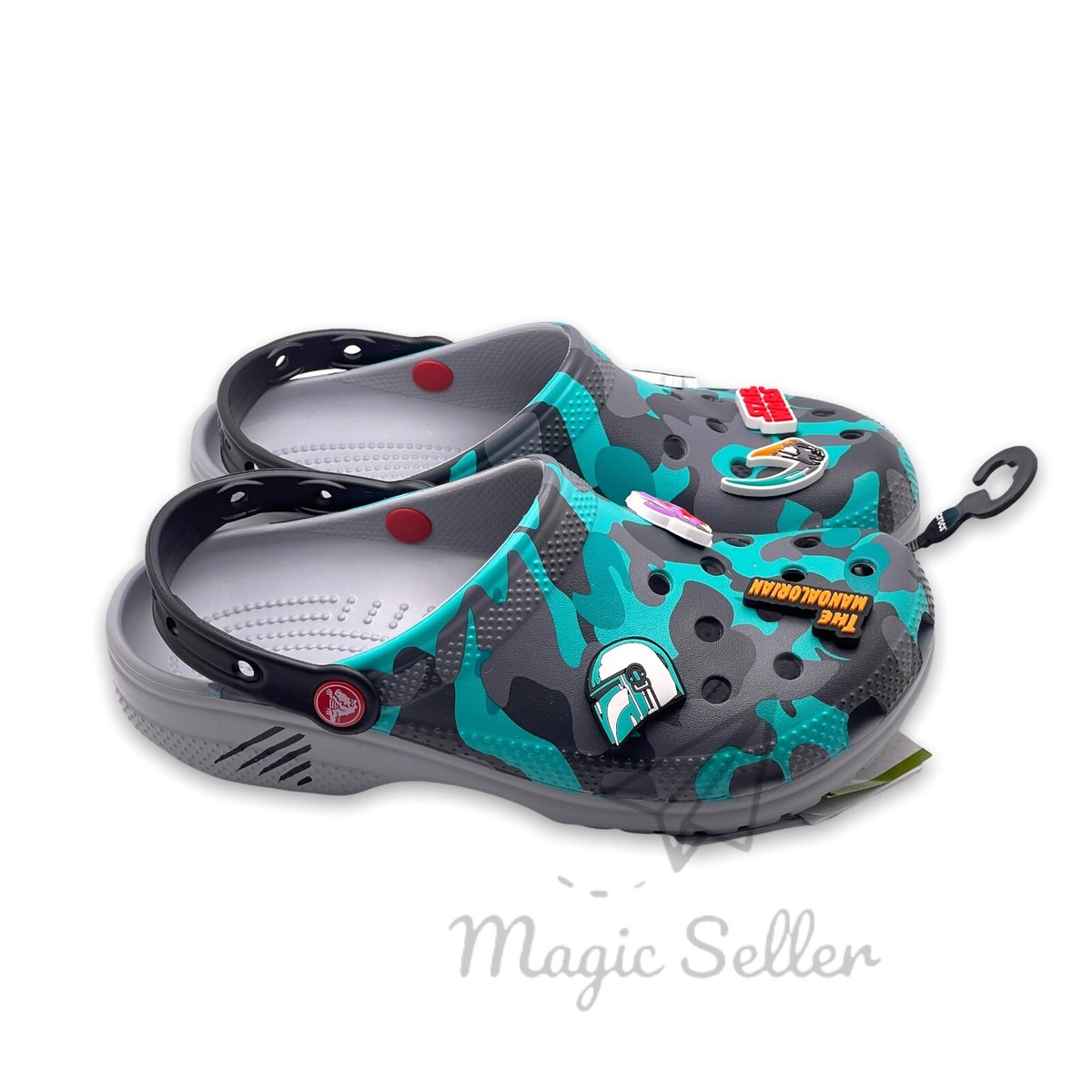 Mandalorian crocs women’s size 8 men’s size 6 CROCS Star Wars Disney Mandalorian The Child Clogs M 7/ W 9  main image 4