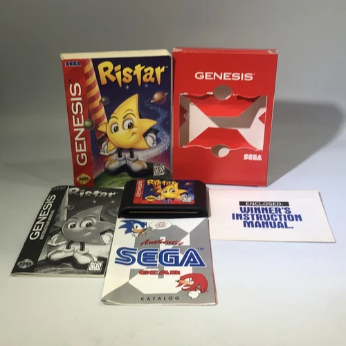 Ristar (Sega Genesis, 1995) Complete Clean W/Box, Inserts, & Game Working #ML