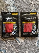 Shoe Laces New Xpand Original No-Tie Flat Lacing System - Elastic laces - Red
