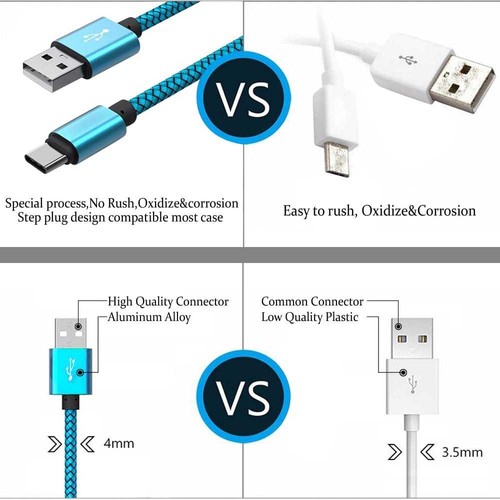FAST BATTERY CHARGING CABLE LEAD 2A Type C 3.1 USB FOR Huawei Nova Plus Mobile - Picture 2 of 4