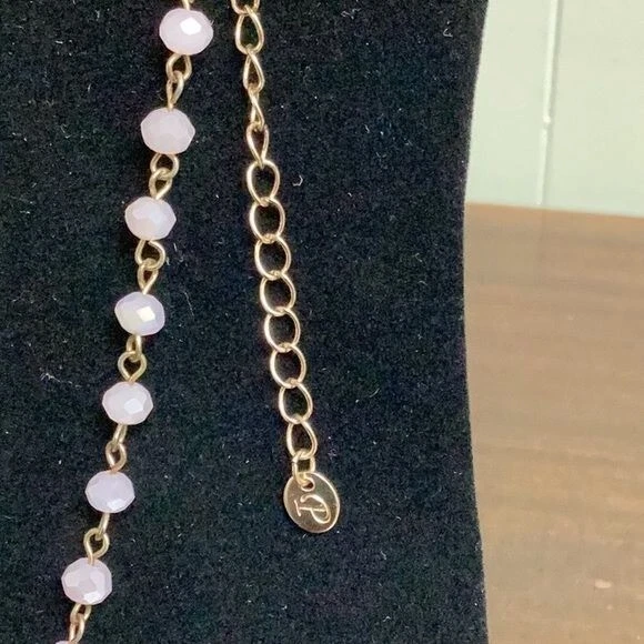 Premier Designs iridescent Pink and Gold Necklace, adjustable 28” to 31” (130) - Image 4 of 4