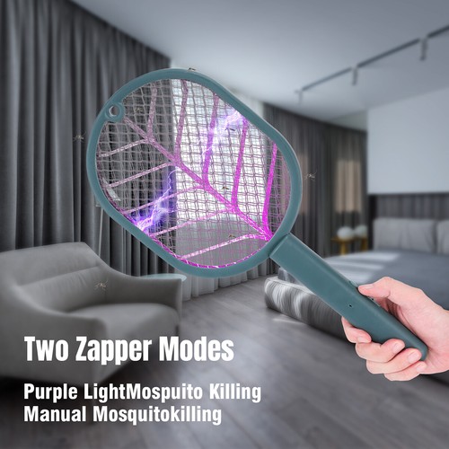 Rechargeable Electric Mosquito Fly Swatter Instant Zapper Insect Killer Racket - Picture 100 of 119