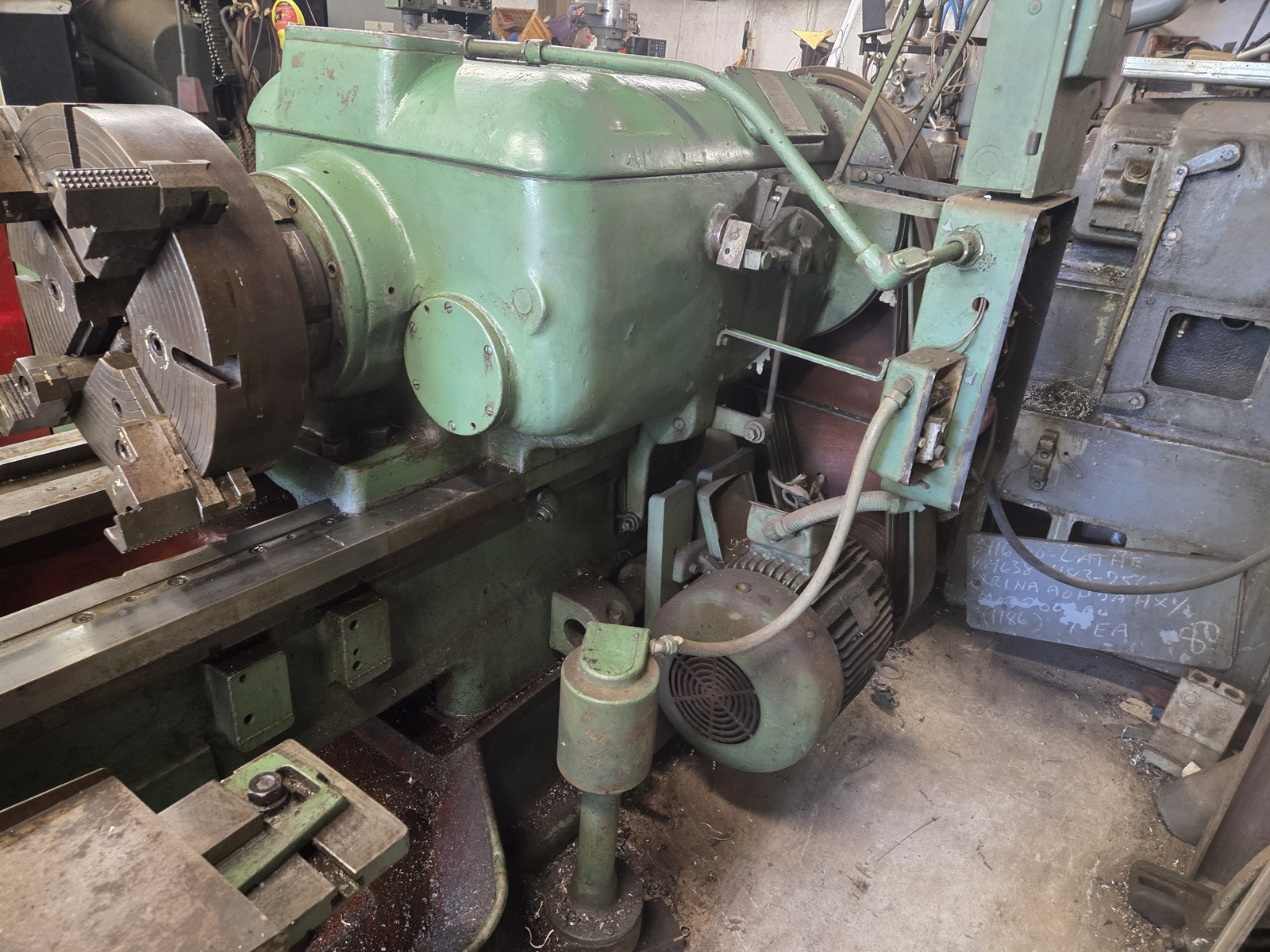 Lodge And Shipley Lathe - 20” With A 12  Ft Long Bed