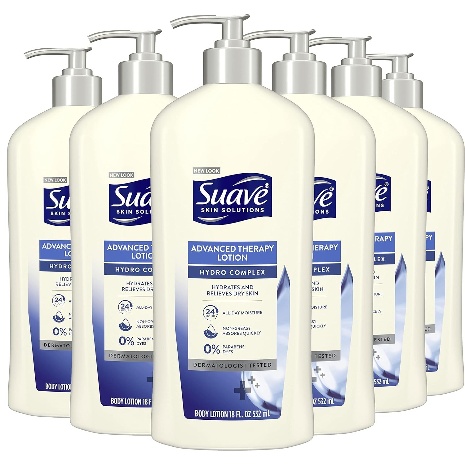 Suave Skin Solutions Body Lotion, Advanced Therapy, 18 Fl Oz