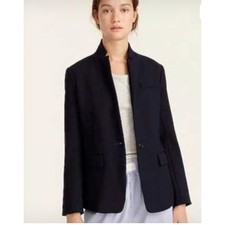 J Crew NWT Regent Four Season Stretch One Button Navy Blazer Jacket wmn 16