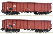 ROCO 6600171 Scala HO Set due carri merci aperti a carrelli PKP