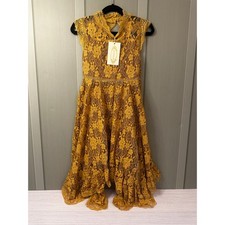  NEW Joyfolie Mia Joy Size 6 Celia Dress Honey Tarnished Gold Girls Lace