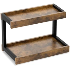 2 Tier Spice Rack Organizer for Countertop, 15.8''L Coffee Station/Bathroom O...