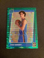 2021-22 DONRUSS OPTIC CARD JOSH GIDDEY 152 FANATICS BOX SET GREEN PULSAR PRIZM