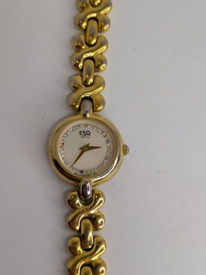 ESQ Swiss Esquire Women Gold Tone Band Watch