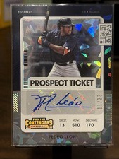 2021 Panini Contenders Prospect Ticket 2 Cracked Ice 4/23 Pedro Leon Auto 2u3