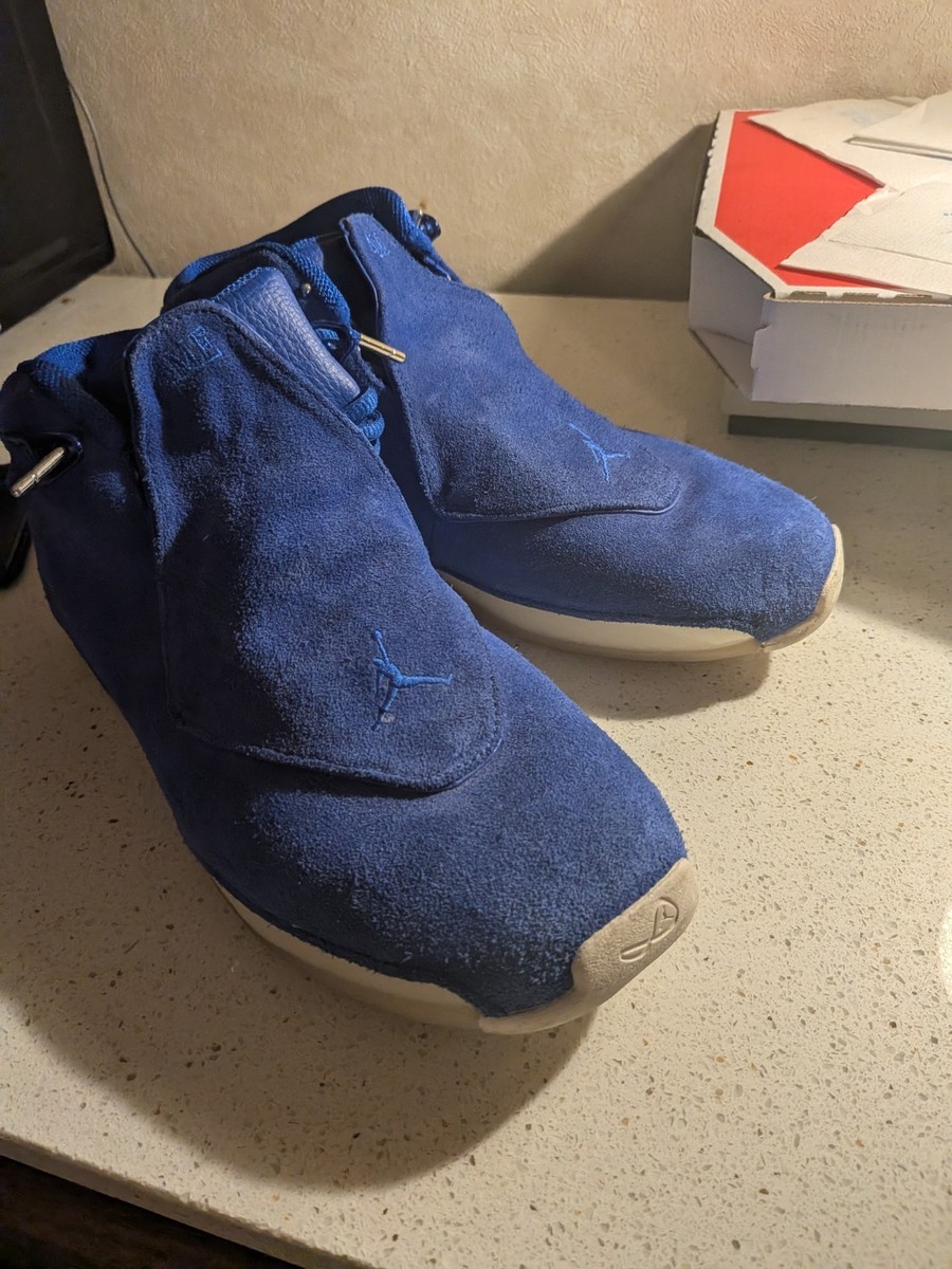 Size 10.5 - Air Jordan 18 Retro Blue Suede | eBay