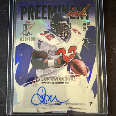 Topps 2025 Signature Class Preeminent Ink Jamal Anderson Auto PI-JA /100 Falcons